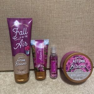 Bright Autumn Blooms bath and body lotion set